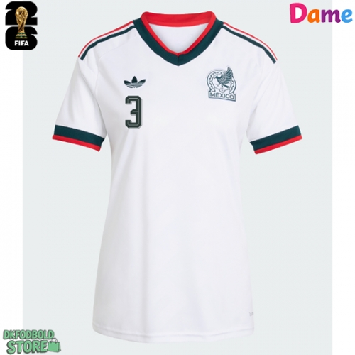 Mexico Cesar Montes #3 Replika Udebanetrøje Dame VM 2026 Kortærmet